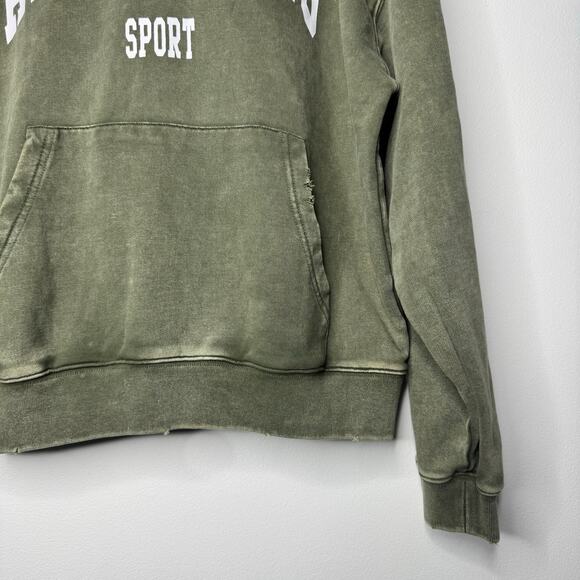 Anine Bing Sport Harvey Hoodie Sweatshirt in Dusty Olive Size Small - Picture 4 of 10